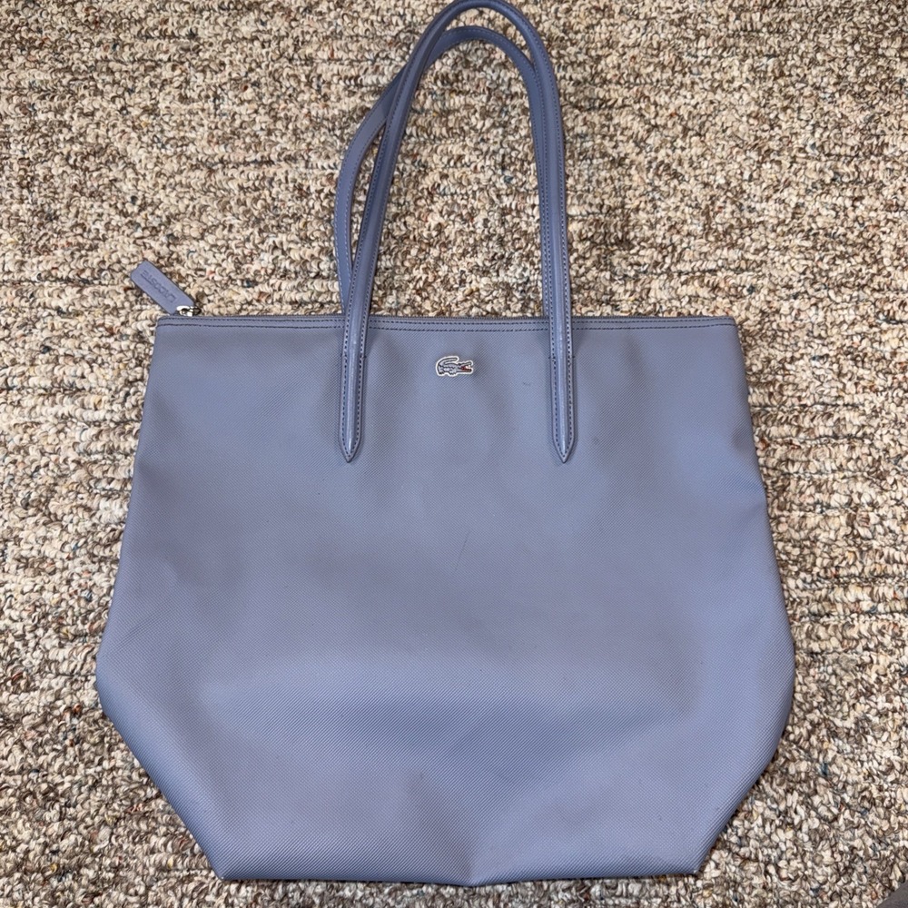 Lacoste Concept Vertical Zippered Top Closure Functional Tote Bag Tradewinds